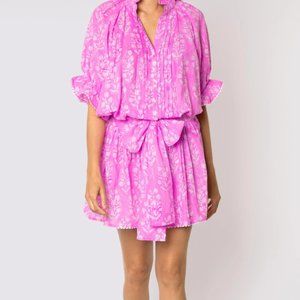 NWT JULIET DUNN POPLIN BLOUSON MINI DRESS size 2 (6/8)